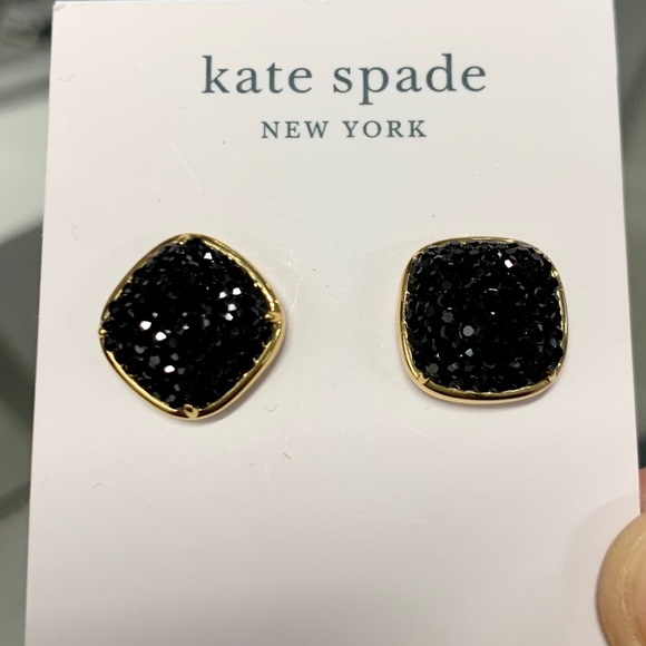 Kate Spade ♠️ New York pave square stud Earrings - Picture 5 of 5
